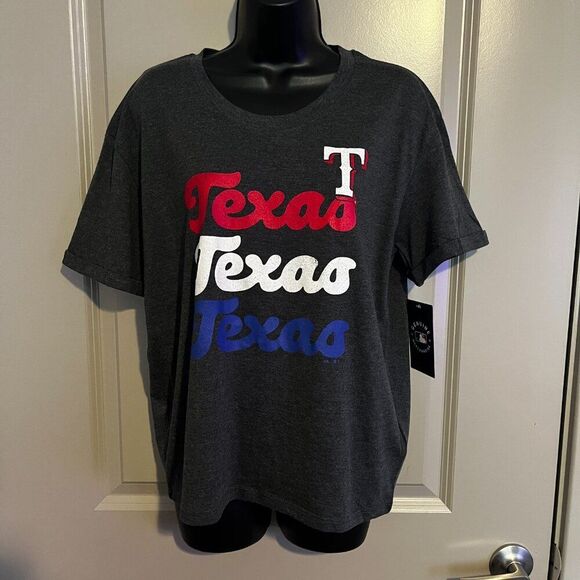 NEW Women's Texas Rangers SS Tshirt SM & MED NWT - Picture 4 of 11